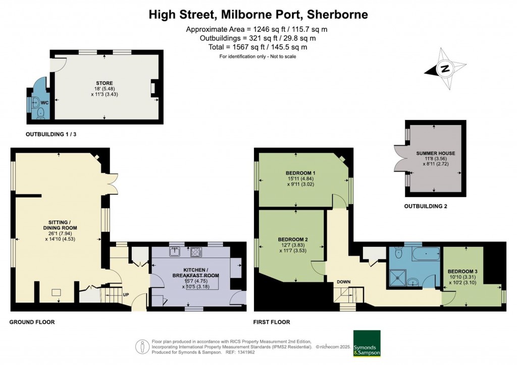 Floorplans For High Street, Milborne Port, Sherborne