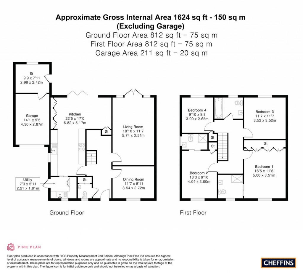 Floorplans For High Street, Aldreth
