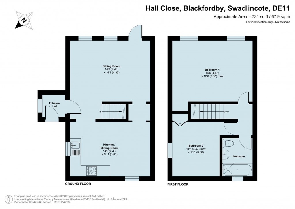 Floorplans For Hall Close, Blackfordby, DE12