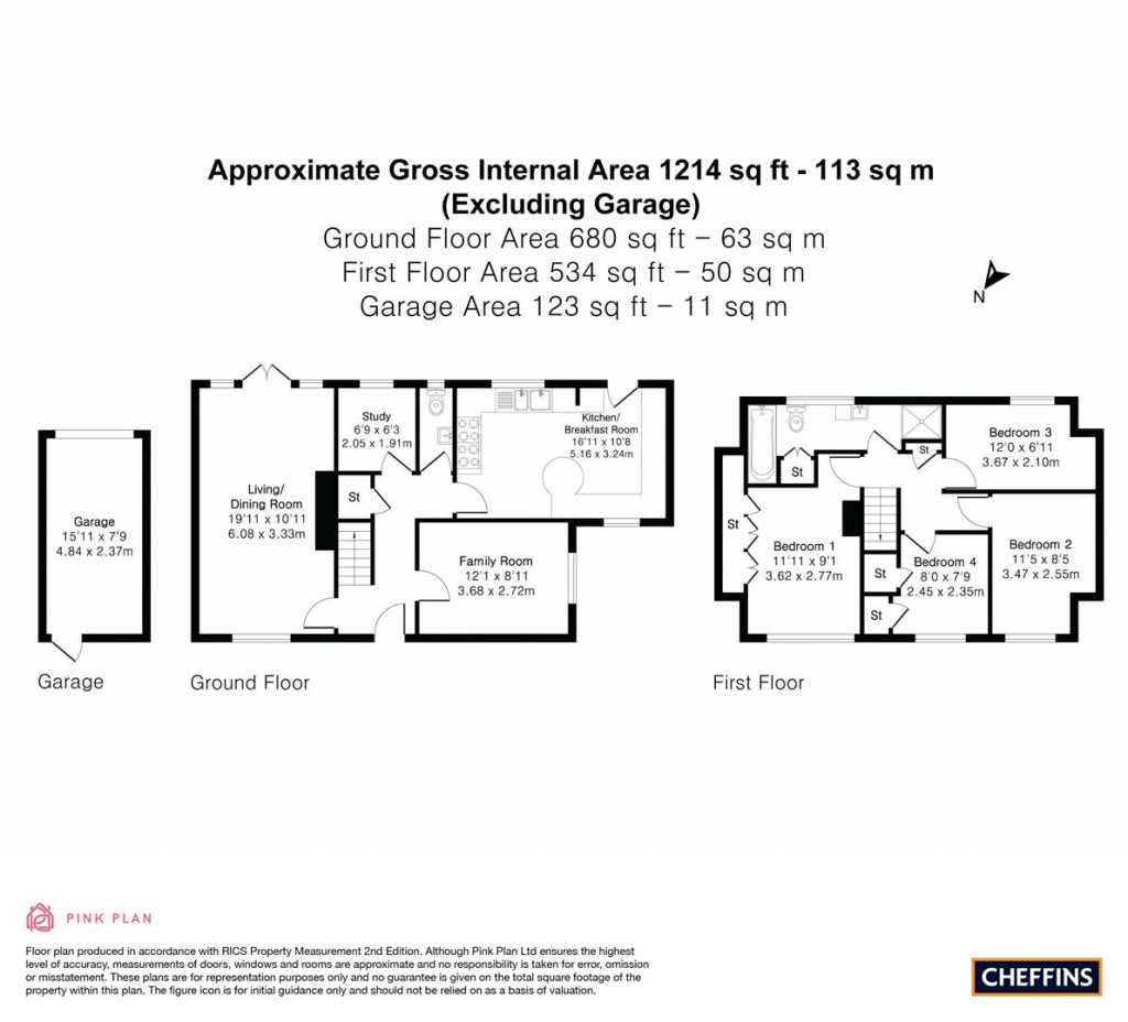 Floorplans For Sidney Gardens, Haslingfield, Cambridge