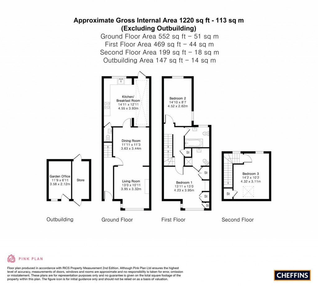 Floorplans For Marlowe Road, Cambridge
