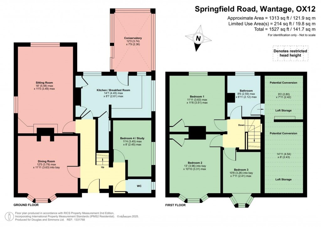 Floorplans For Springfield Road, Wantage, OX12