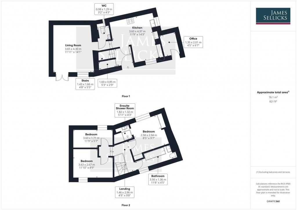 Floorplans For Pear Tree Cottage, Clipston, Market Harborough