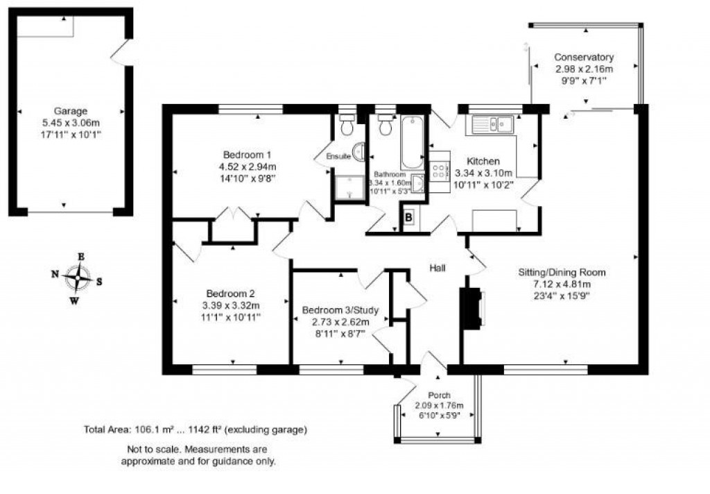 Floorplans For North Hill Way, Bridport