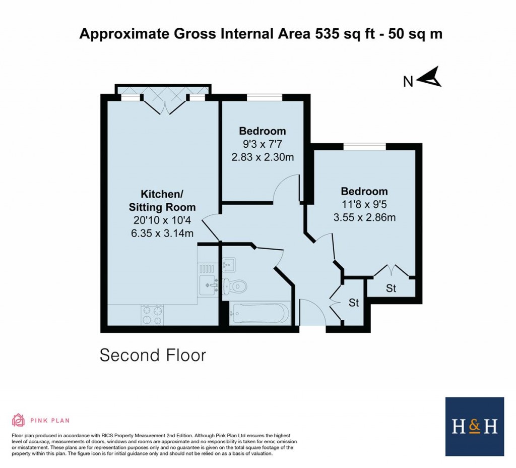 Floorplans For Charles Warren Close, Rugby, CV21