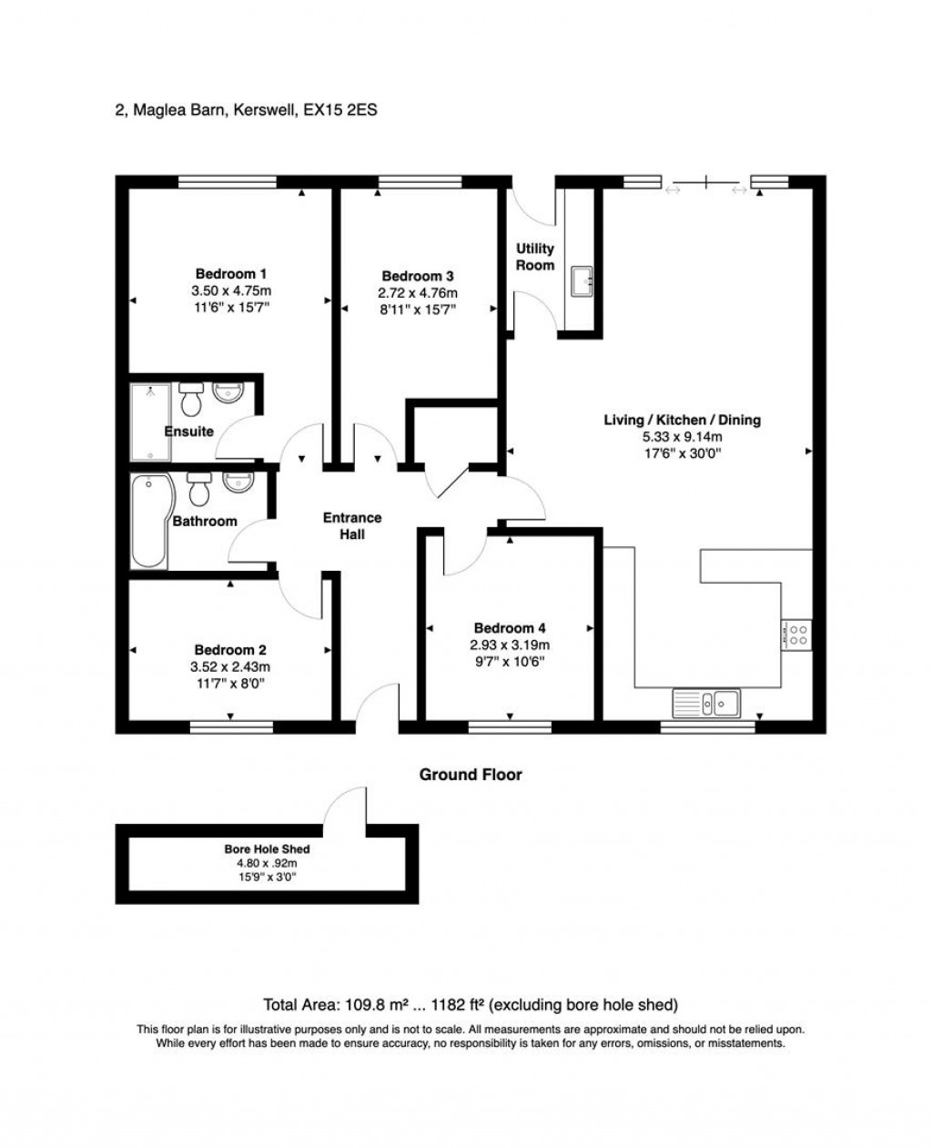 Floorplans For Kerswell, Cullompton