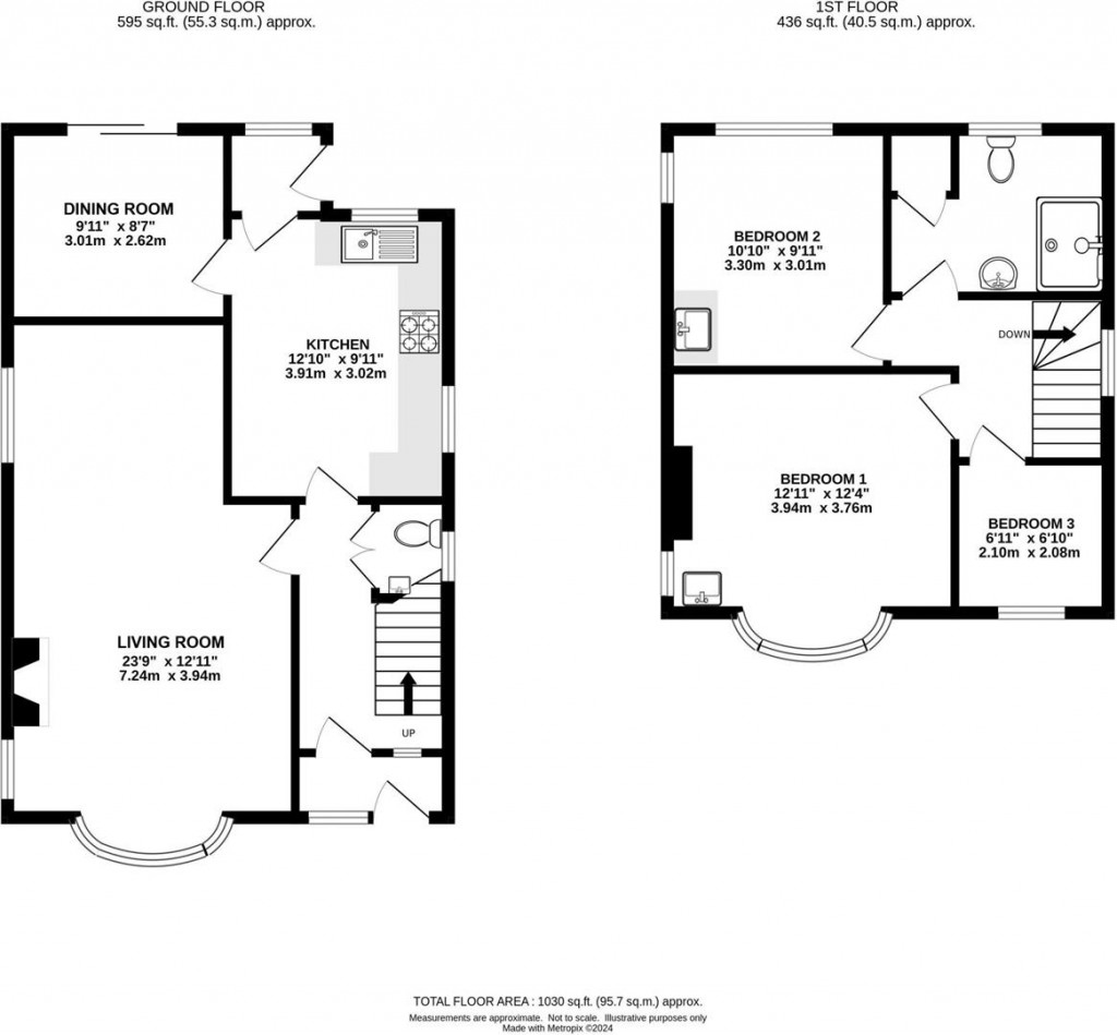 Floorplans For Charmouth Road, Lyme Regis