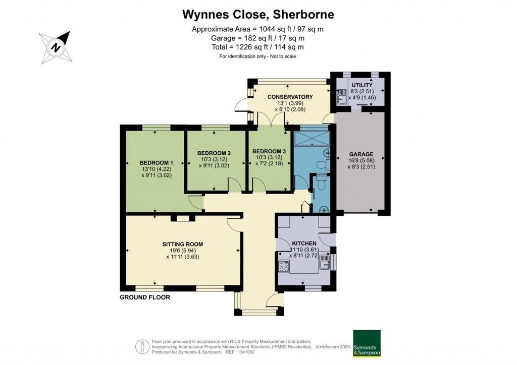 Floorplans For Wynnes Close, Sherborne, Dorset