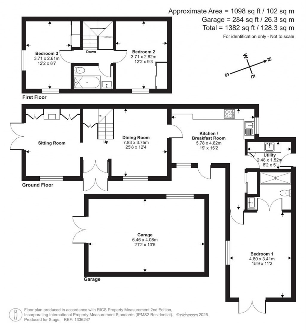 Floorplans For Mill Lane, Chideock, Bridport