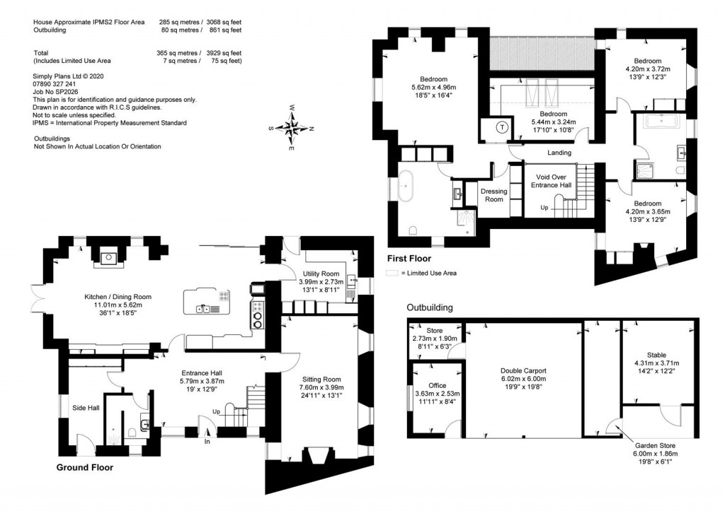 Floorplans For Evenlode, Gloucestershire