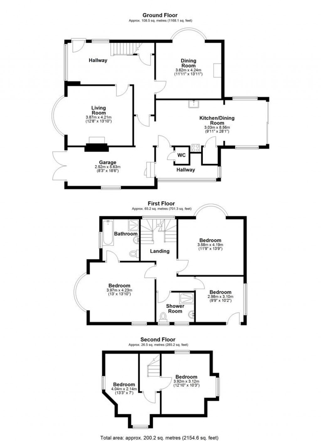 Floorplans For Mortimer Avenue, Preston, Paignton