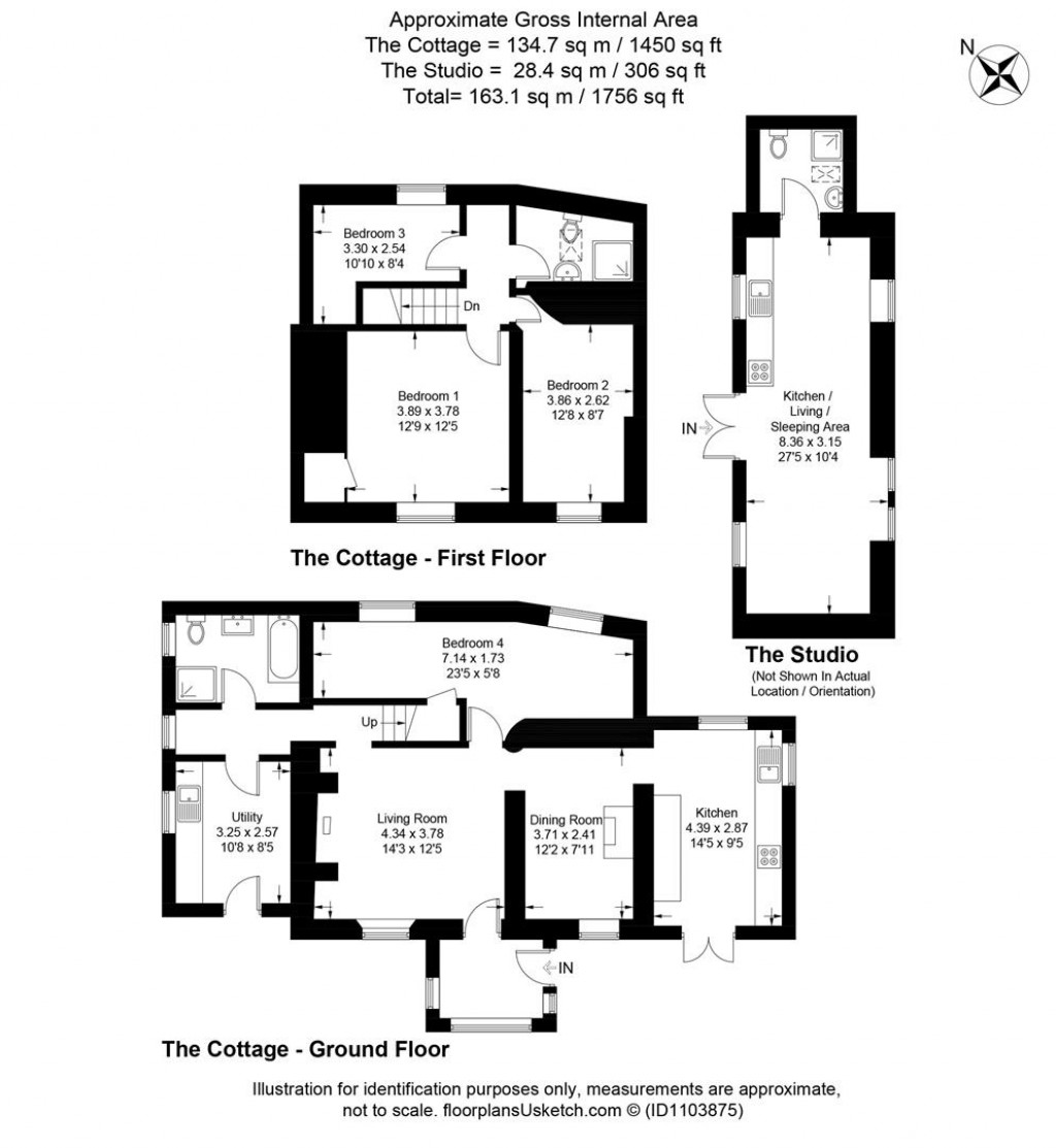Floorplans For Coldharbour Farm, Silverwell, Truro