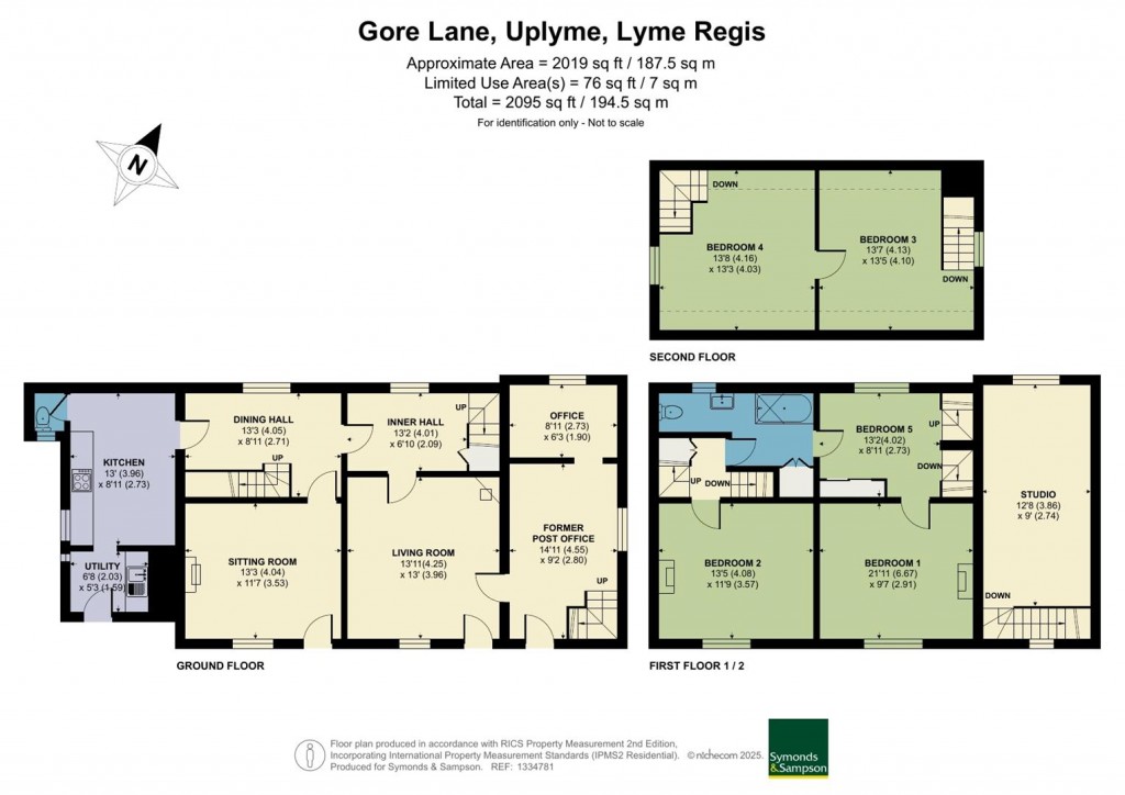 Floorplans For Gore Lane, Uplyme, Lyme Regis