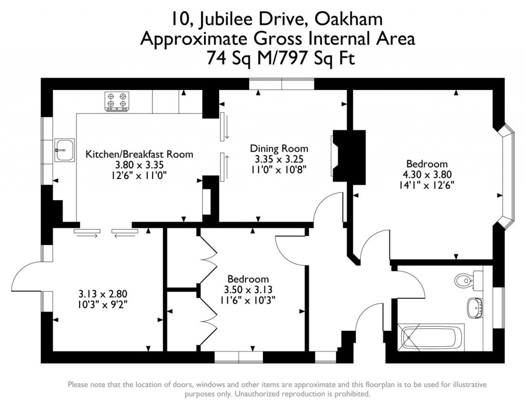 Floorplans For Jubilee Drive, Langham, Rutland