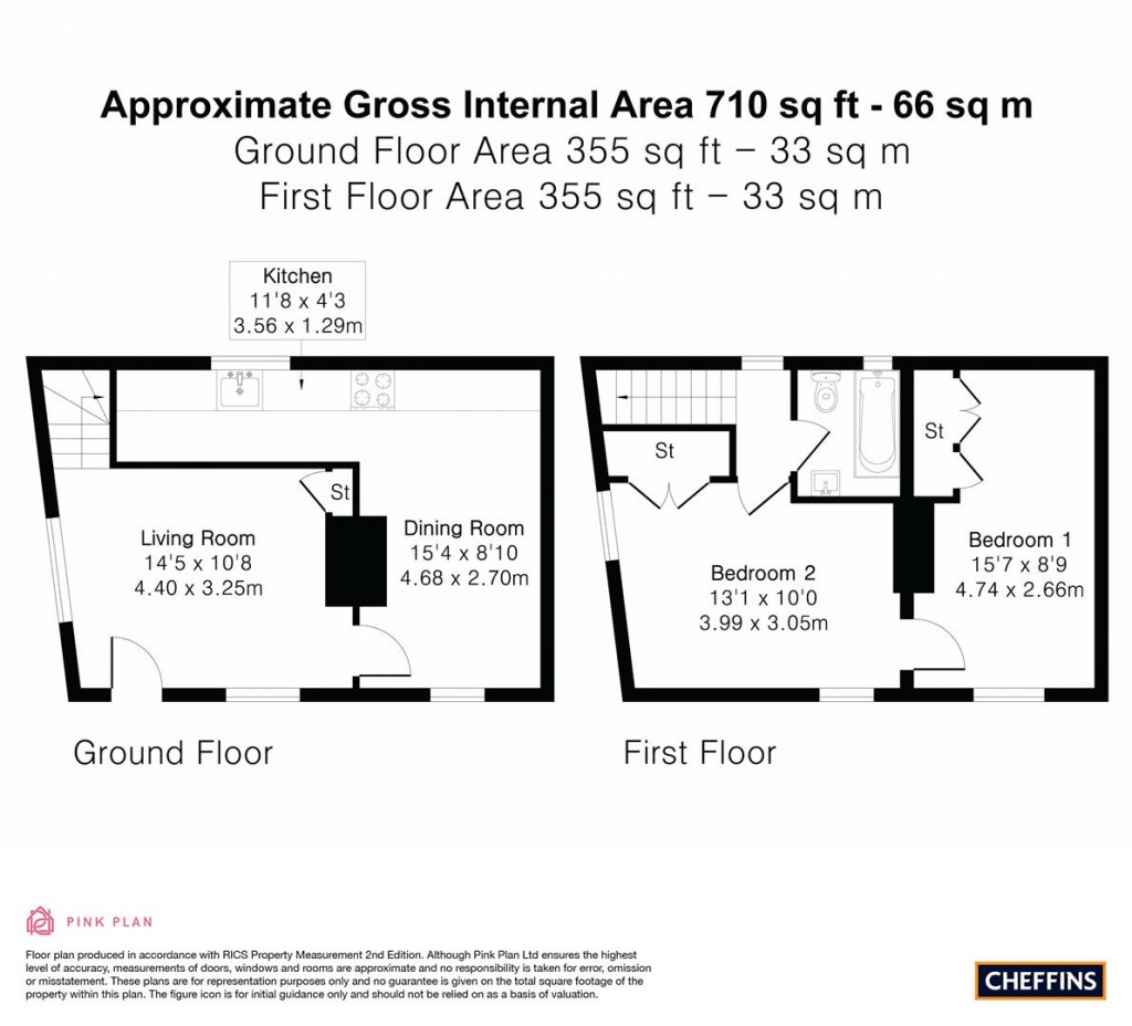 Floorplans For Upper Green, Stoke By Clare, Sudbury