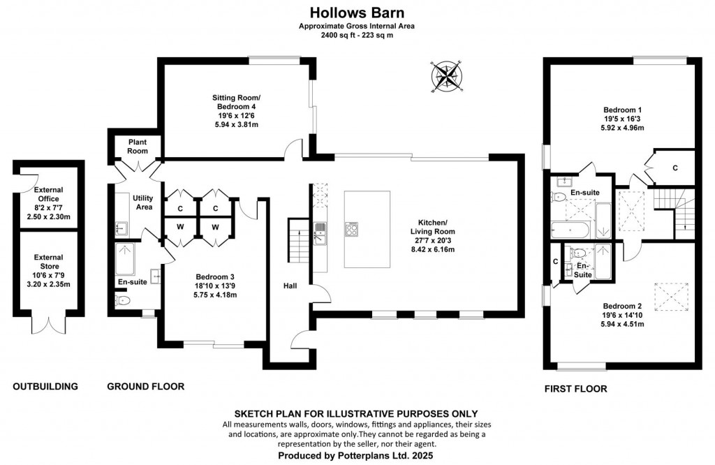 Floorplans For Gurnard, Isle of Wight