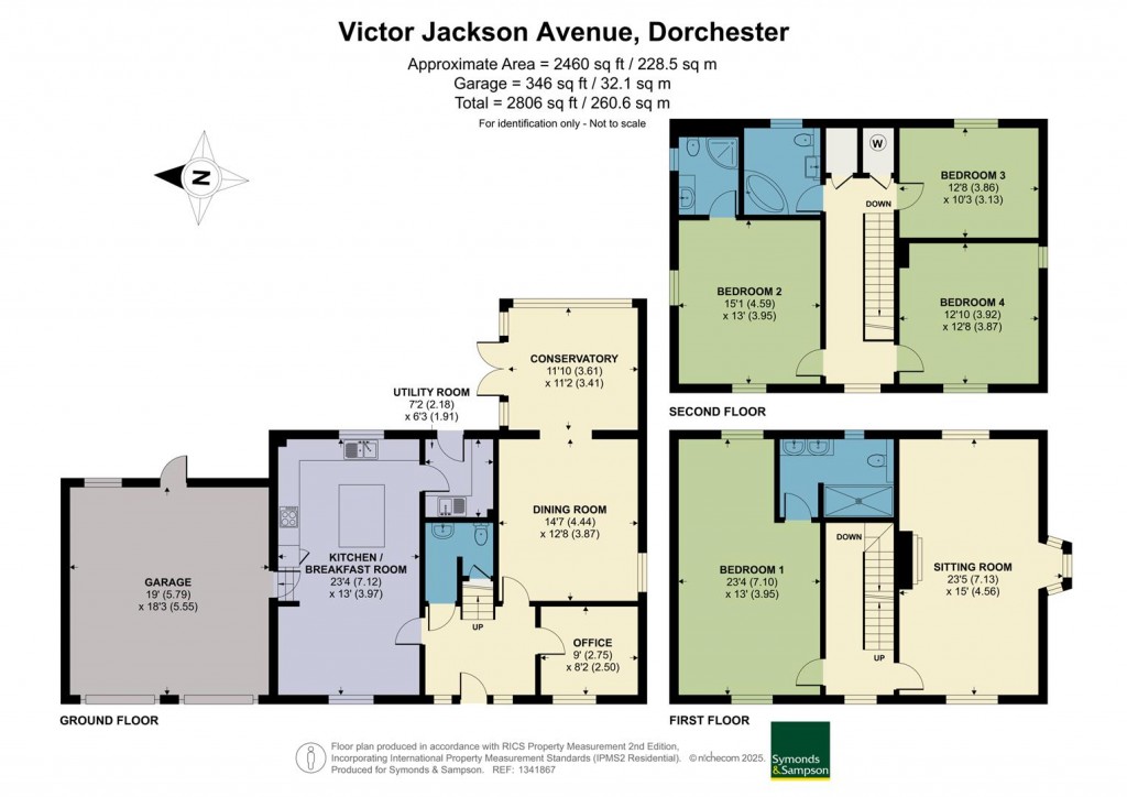 Floorplans For Victor Jackson Avenue, Poundbury, Dorchester