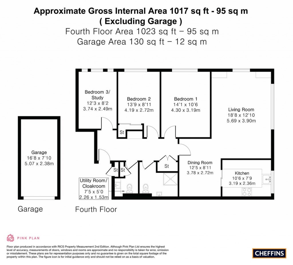 Floorplans For Marlborough Court, Cambridge