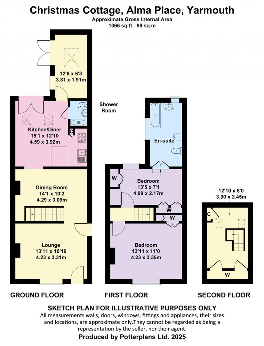 Floorplans For Yarmouth, Isle of Wight