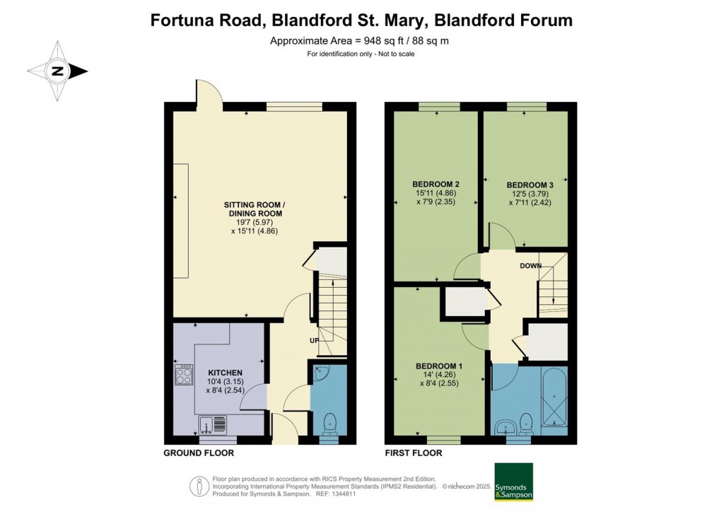 Floorplans For Fortuna Road, Blandford St Mary