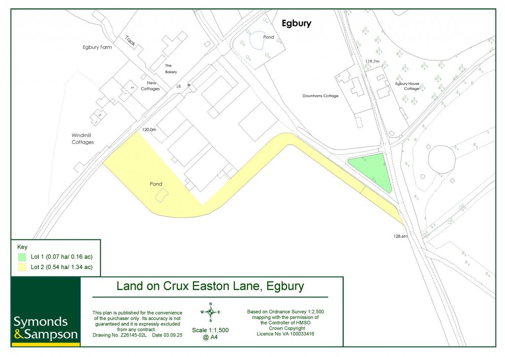 Floorplans For Land at Crux Easton Lane, Egbury