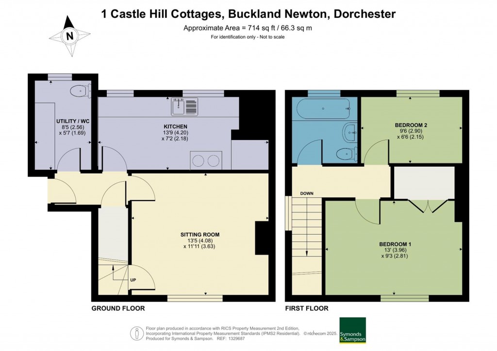 Floorplans For White House Farm, Buckland Newton, Dorchester
