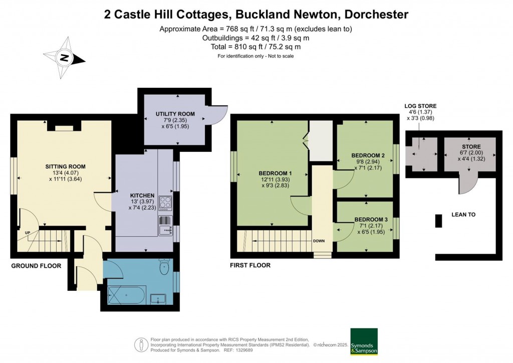 Floorplans For White House Farm, Buckland Newton, Dorchester
