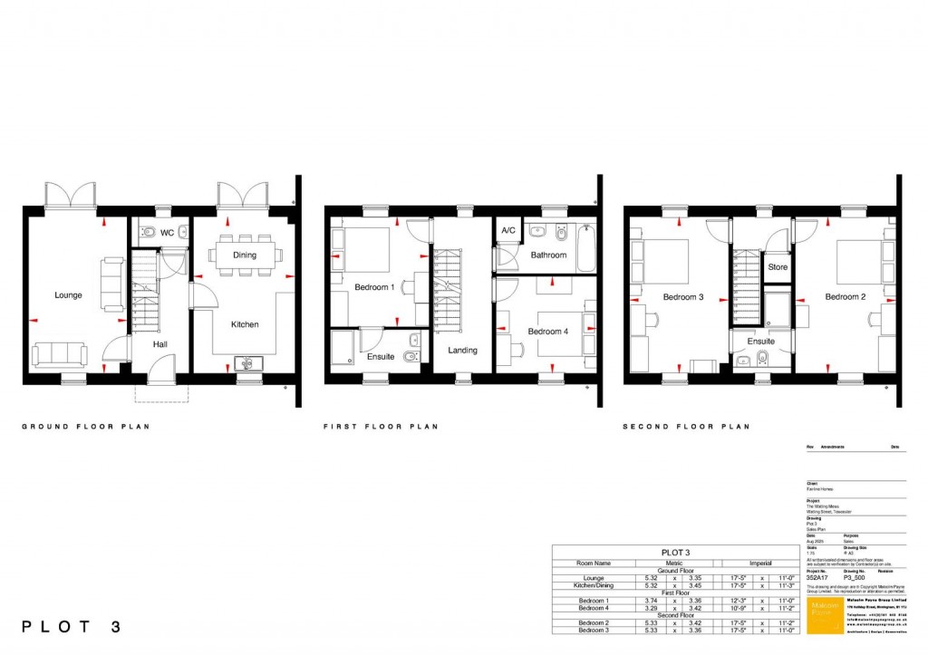 Floorplans For Watling Street East, Towcester, NN12