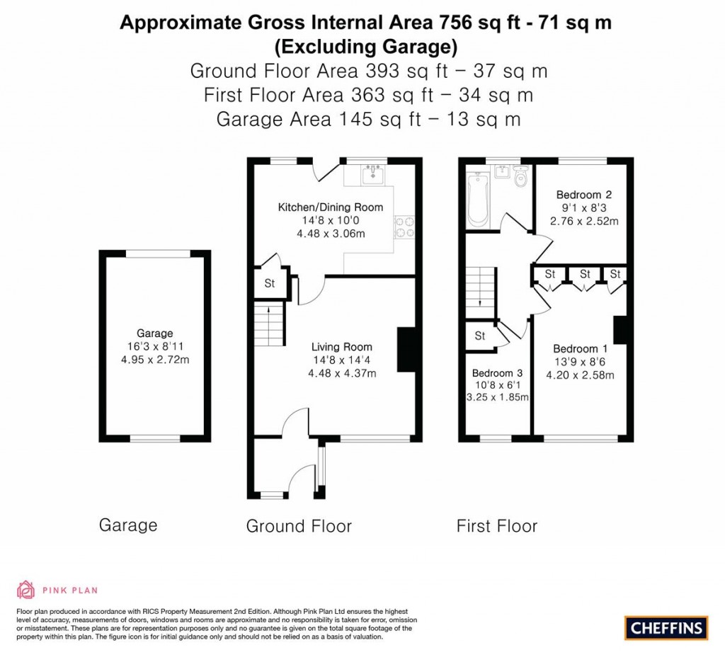 Floorplans For Burnham Close, Cambridge