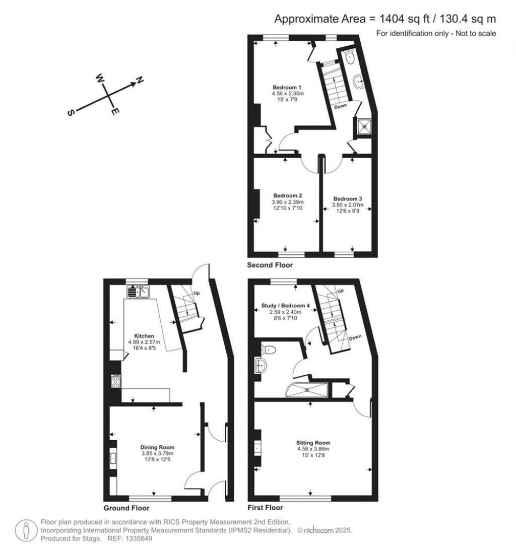 Floorplans For High Street, Ide, Exeter