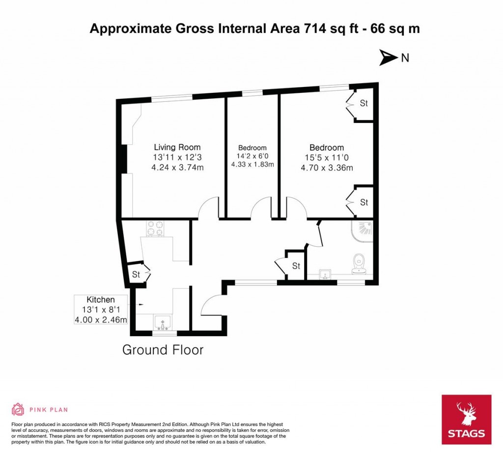 Floorplans For The Malthouse, New Walk, Totnes