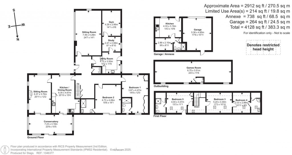 Floorplans For Rhode Barton, Lyme Regis