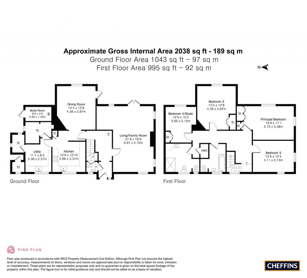 Floorplans For Clare Road, Cambridge