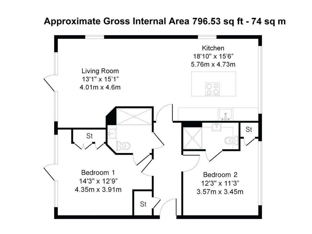 Floorplans For Bell College Court, South Road, Saffron Walden