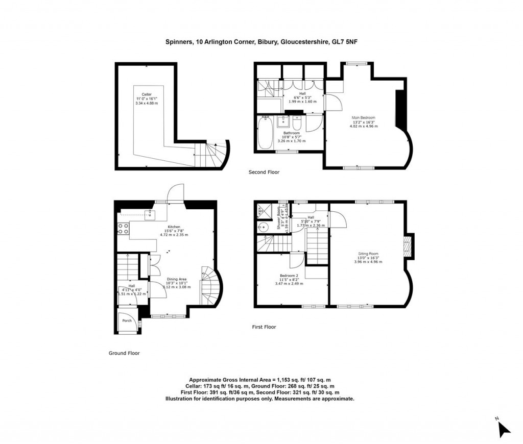 Floorplans For Bibury, Cirencester