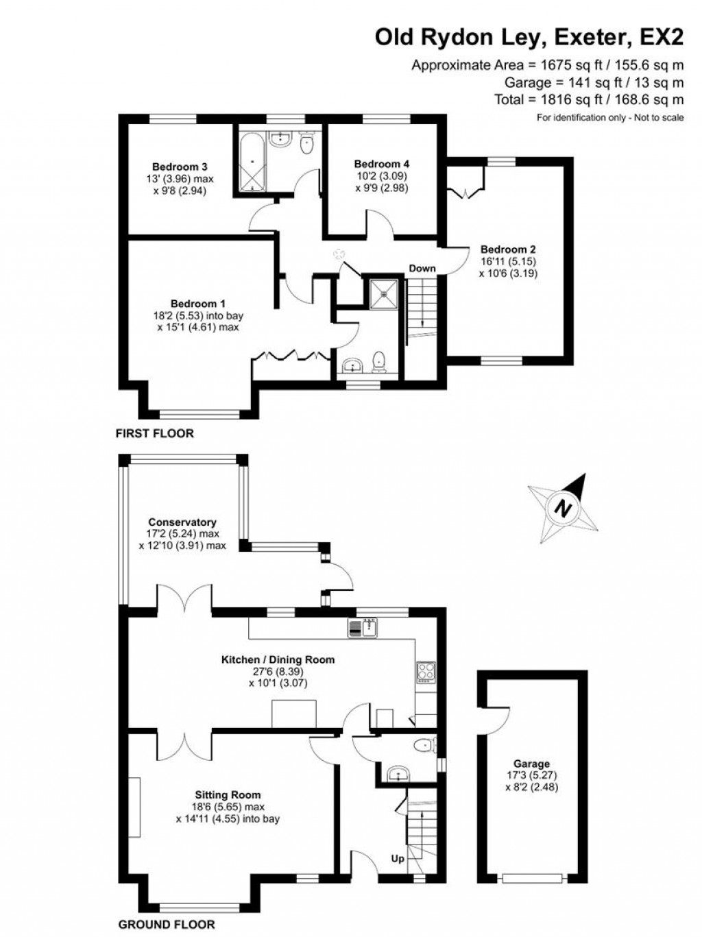 Floorplans For Old Rydon Ley, Exeter