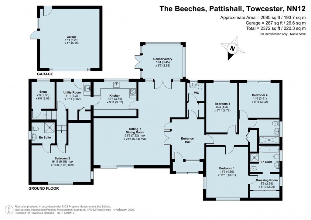 Floorplans For The Beeches, Pattishall, NN12