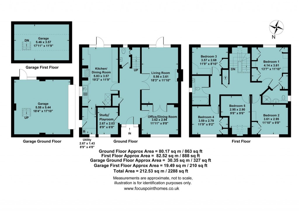 Floorplans For Broad Gap, Bodicote, Banbury