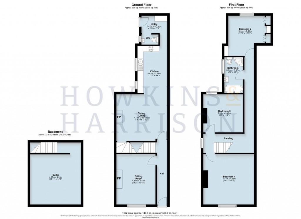 Floorplans For Leicester Road, Ashby-De-La-Zouch, LE65