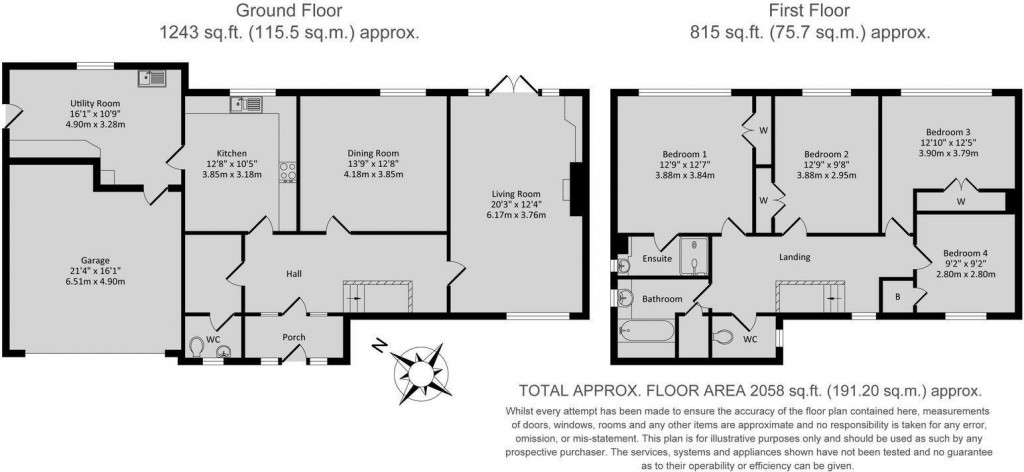 Floorplans For The Rydes, Bodicote, Banbury