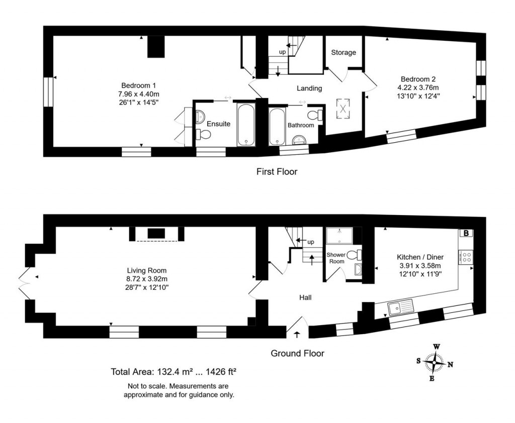Floorplans For Mill Lane, Chideock, Bridport