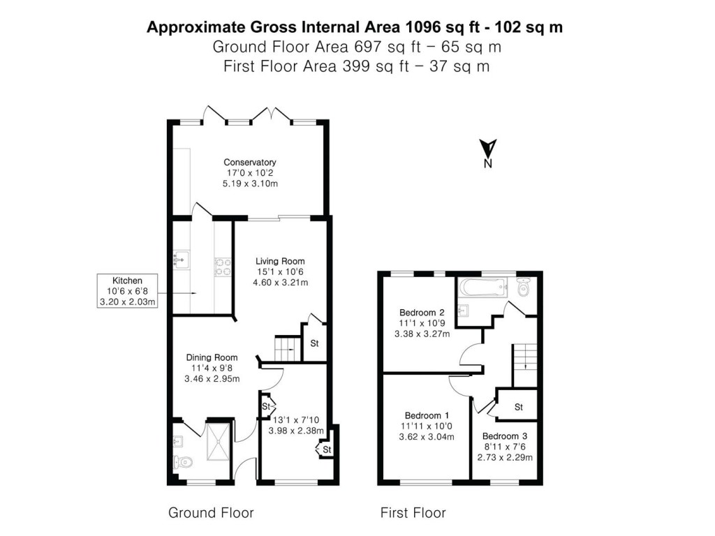 Floorplans For Cherry Garden Lane, Newport, Saffron Walden