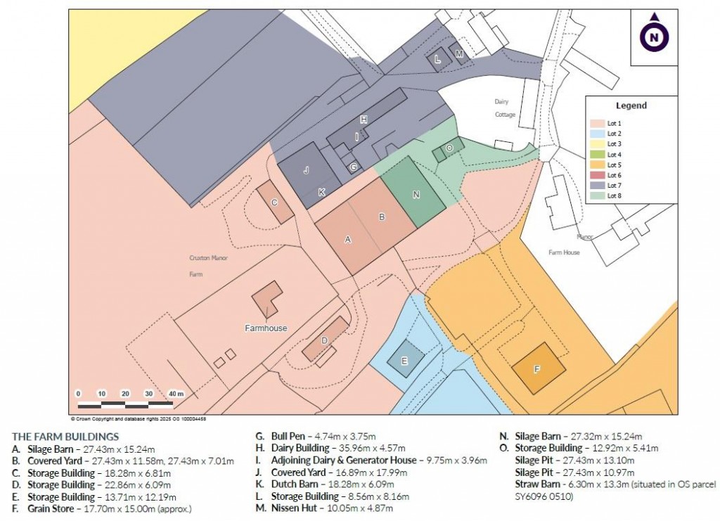 Floorplans For Land & 2 Farm Buildings, Cruxton Manor Farm, Maiden Newton, Dorchester