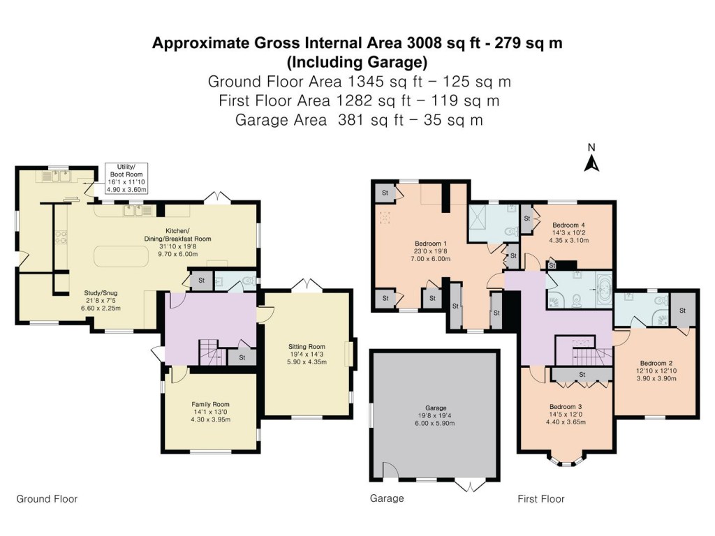Floorplans For Main Street, Henley-On-Thames