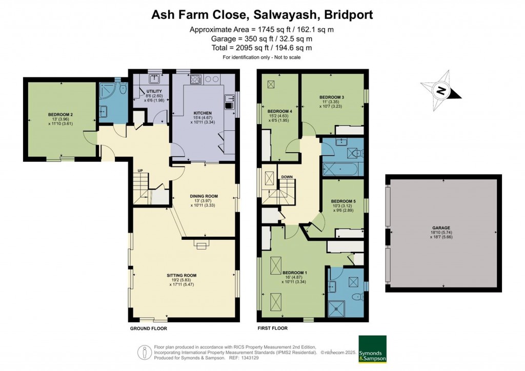 Floorplans For Ash Farm Close, Salwayash, Bridport