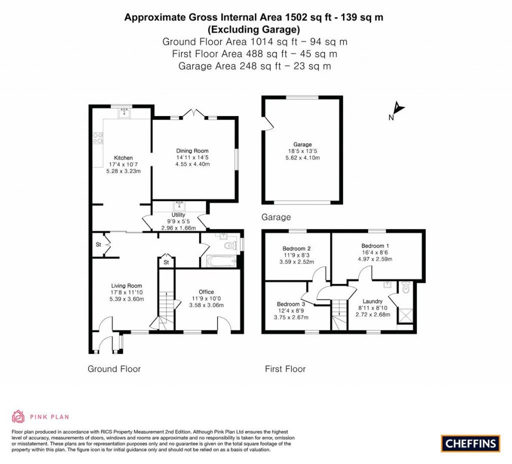 Floorplans For Woollards Lane, Great Shelford, Cambridge