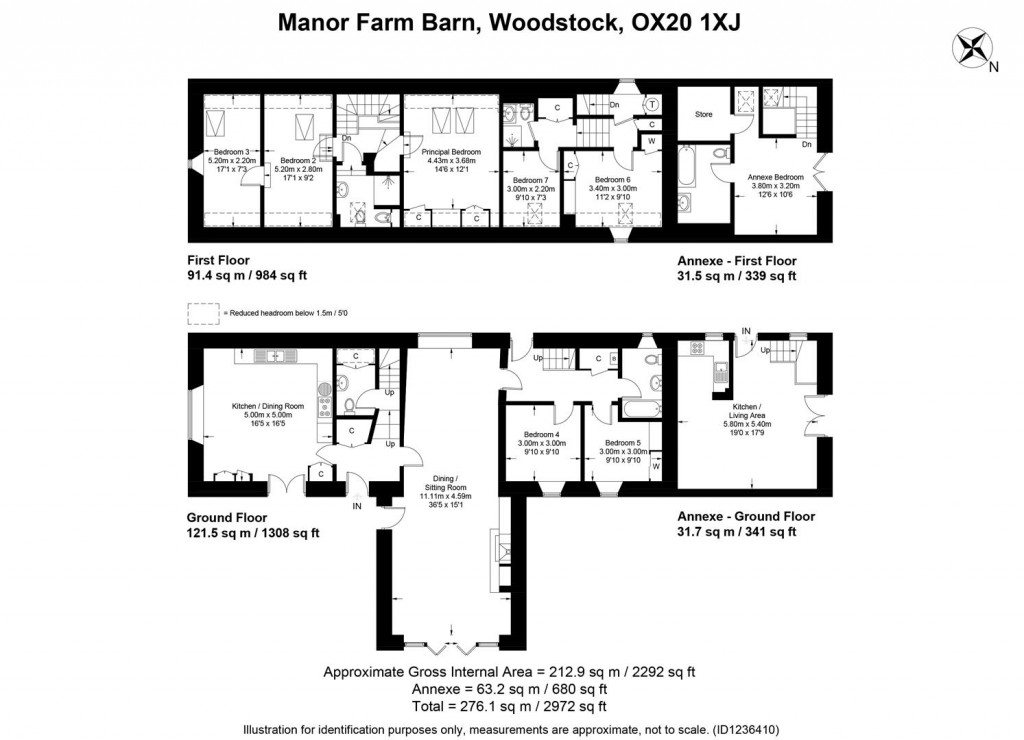 Floorplans For Woodstock, Oxfordshire