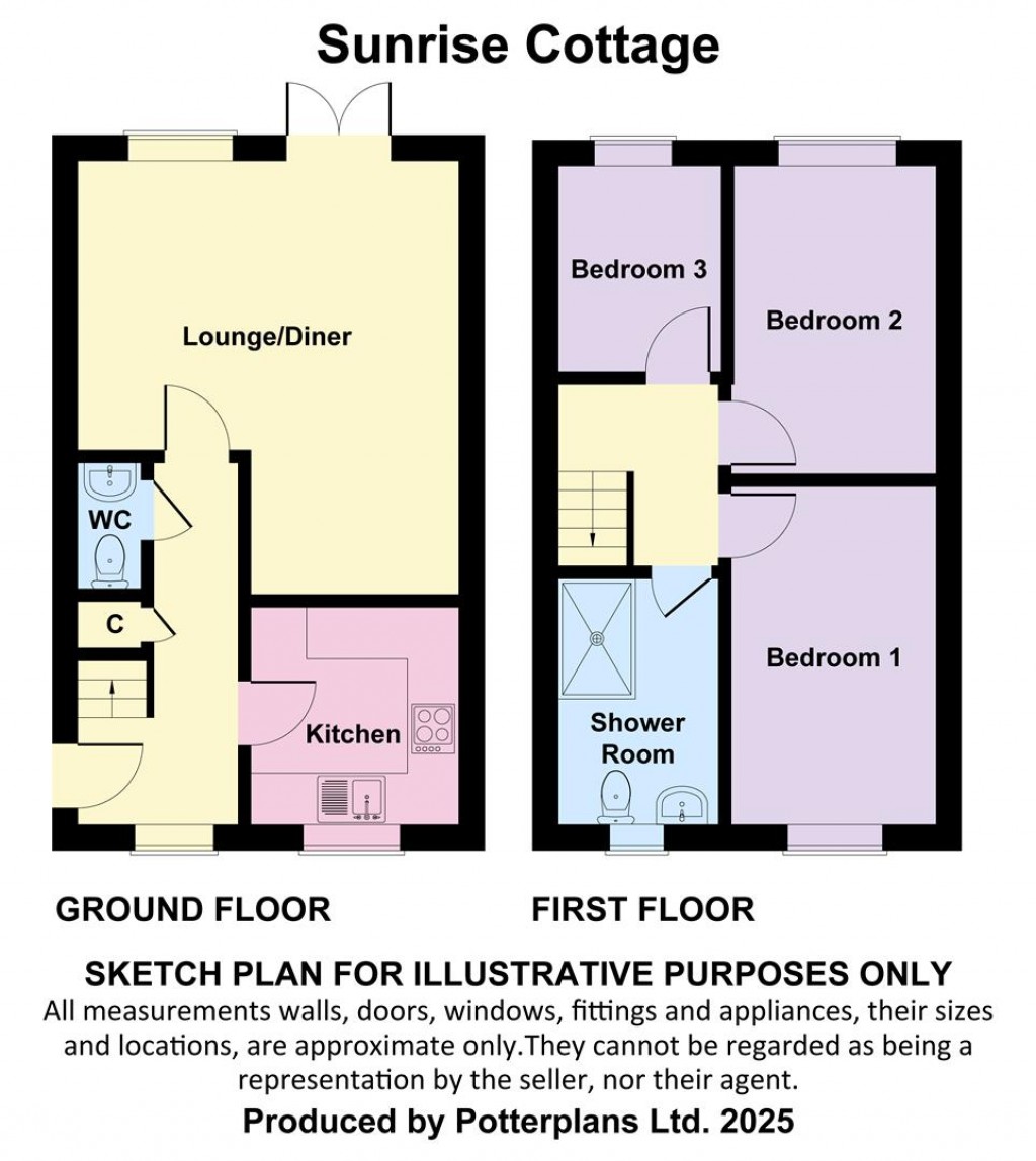 Floorplans For Totland Bay, Isle of Wight