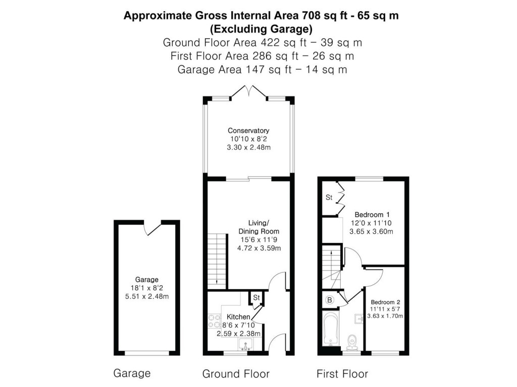Floorplans For Morton Close, Ely