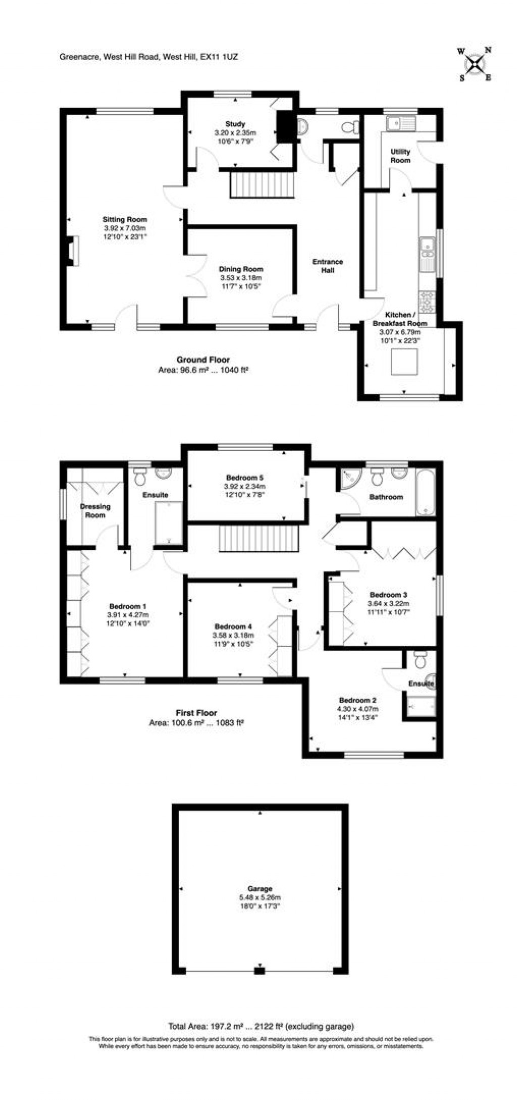 Floorplans For West Hill Road, West Hill, Ottery St. Mary